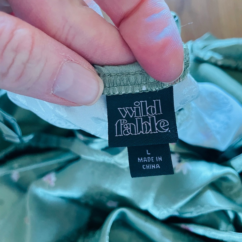 Wild Fable Green Apple Floral Dress NWT - Picture 11 of 12